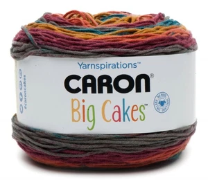 Caron Big Cakes Selbststreifendes Garn ~ 603 Yard/551 m/10,5 Unzen/je 300 g (Toffee... - Bild 1 von 3
