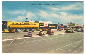 Lawrence Plaza Toronto Ontario Postkarte F W Woolworth Co Zellers Schaufenster - Bild 1 von 2