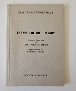 Friedrich Durrenmatt The Visit Of The Old Lady Opera In Three Acts By Einem '72 - Picture 1 of 4