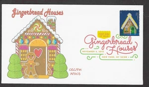 #4819 Gingerbread Houses -CEC/FM/AFDCS FDC Bkt Single - Picture 1 of 2