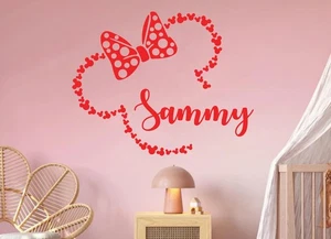 CALCOMANÍA ADHESIVA PARED TRANSFERENCIA VINILO DISNEY MICKEY EARS PERSONALIZADA - Imagen 1 de 3