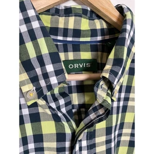 Orvis Heritage Wash kariertes Button Down Herrenhemd Langarm Freizeit Größe Large - Bild 1 von 9
