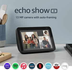 Amazon Echo Show 8 (2. Gen) Smart Display Lautsprecher - Anthrazit - Bild 1 von 6