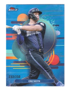 2025 Topps Finest SKY BLUE REFRACTOR UNCOMMON #142 COLT KEITH /250 QTY AVAILABLE - Picture 1 of 4
