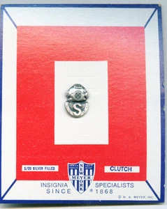 NAVY SALVAGE DIVER MINI QUAL BADGE ON CARD 1/20 SILVER FILLED NOS USN - Picture 1 of 1