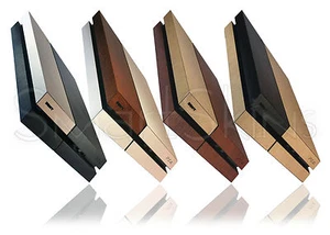 Textured Leather Effect Two Tone Skin For PLAYSTATION 4 PS4 Wrap Accessory Cover - Picture 1 of 5