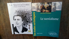 Lot 2 livres Le surréalisme "Nadja" d'André Breton + Le surréalisme /  Grouix