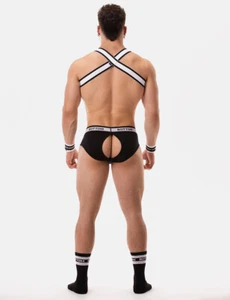 barcode Berlin - Backless Brief BOTTOM schwarz S M L XL Slip 92418/101 BRANDNEU - Picture 1 of 8