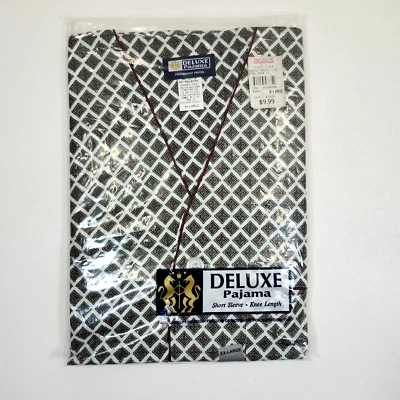 Deluxe Pajamas Men’s XL Vintage New NOS Bealls Outlet Short Sleeve Knee Length - Image 1 of 4