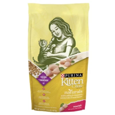 Purina Kitten Chow Naturals Chicken Flavor Dry Cat Food for Kittens - 6.3lbs