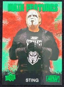 2021 UPPER DECK AEW STING MAIN FEATURES GREEN #D 173/199 THE ICON - Picture 1 of 2