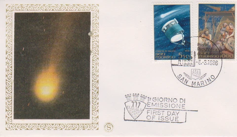 FDC Hallischer Comet San Marino 7 Cover