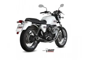 Scarichi MIVV Ghibli Nero inox per Moto Guzzi V7 Classic Special 2008 > 2016 - Foto 1 di 4