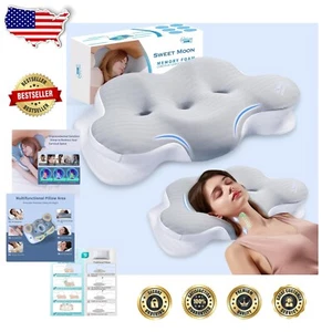 Cloud Contour Memory Foam Pillow - Ergonomic Design for Ultimate Sleep Comfort - Picture 1 of 10