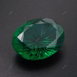 47.75 Ct Natural Fancy Oval Cut Green Quartz CERTIFIED Loose Gemstone - Picture 1 of 13