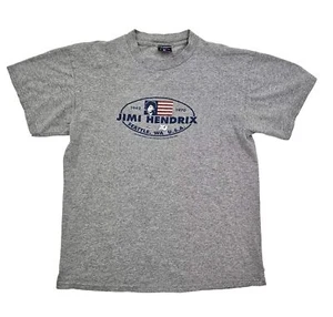Camiseta Zion Presents Auténtica Jimi Hendrix Gris 2000 Talla Mediana De Colección Y2K - Imagen 1 de 9