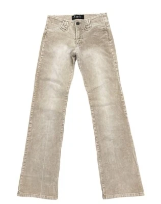 Pantalones de pana vintage Y2K LEI lavado a la piedra tostado pierna recta talla 1 Foto 1 de 4