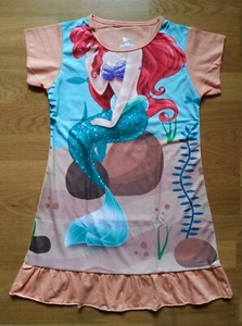 Kleid Arielle Meerjungfrau Pfirsich Baumwolle Gr. 134/140/146 - Bild 1 von 2