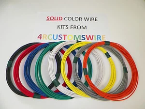 18 GXL ALTA TEMPERATURA 8 COLORES SÓLIDOS 25 PIES CADA 200 PIES CABLE AUTOMOTRIZ TOTAL - Imagen 1 de 3