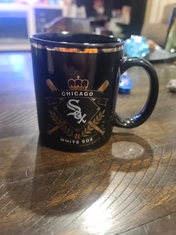 Chicago White Sox Genuine Merchandise Coffee Mug Cup Black, White, & Gray Cover