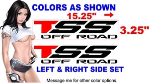 TSS OFF ROAD Decal Set Fits TOYOTA TACOMA TUNDRA Truck Bed Vinyl Sticker - Picture 1 of 2