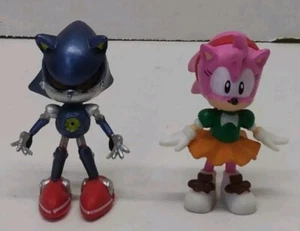 Sonic The Hedgehog 2,5" Amy Rose & Sonic Hedgehog METAL SONIC PVC Figur SEGA  - Bild 1 von 8