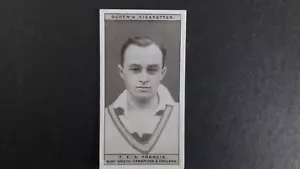 OGDENS 1926, FAMOUS RUGBY PLAYERS, NO 3. OF 5O. TES FRANCIS. - Picture 1 of 2