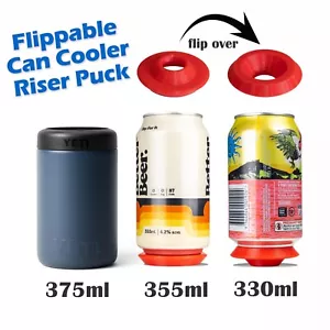 TOUGH Yeti Colster Can Cooler Riser Extender Puck 330ml & 355ml - Dual Sided - Picture 1 of 9