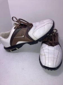 men’s size 11 Nike golf shoes white and brown size 11 - Picture 1 of 6