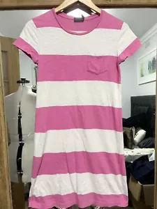 Polo Ralph Lauren Womens S Color Block Stripe T Shirt Dress Preppy - Picture 1 of 4