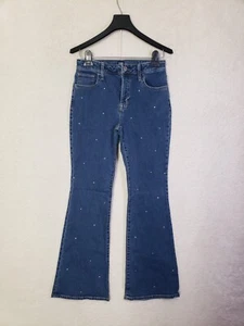 Gap Kids Girls Jeans 14 Blue Cotton B High Rise 70s Flare Leg Bootcut Denim - Picture 1 of 20
