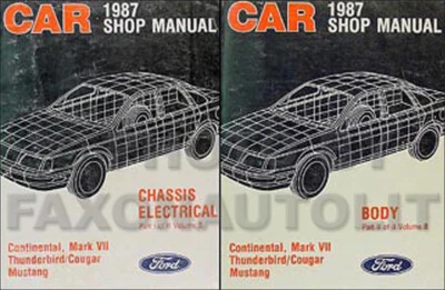 1987 Ford оригинальный магазин ручной набор 87 Mustang Thunderbird Mercury Cougar Marquis - Изображение 1 из 2