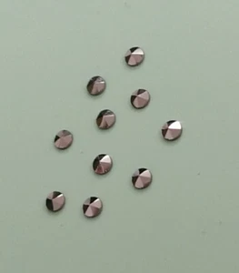 10 LOOSE ROUND MARCASITE STONES CRAFT JEWELLERY REPAIRS 2 mm - Picture 1 of 5