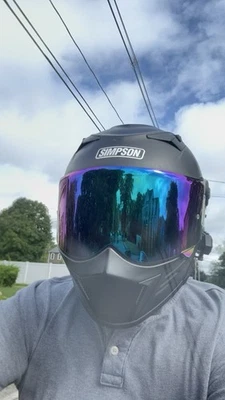 Simpson Motorcycle M59L2 Mod Bandit Helmet Adult X-Large Matte Black - Image 1 of 4