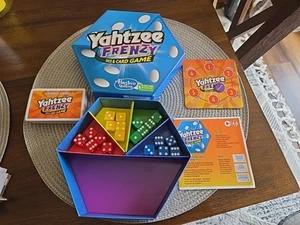 Yahtzee Frenzy Dice And Card Game - A High Stakes Race Hasbro Played Only ONCE! - Picture 1 of 6