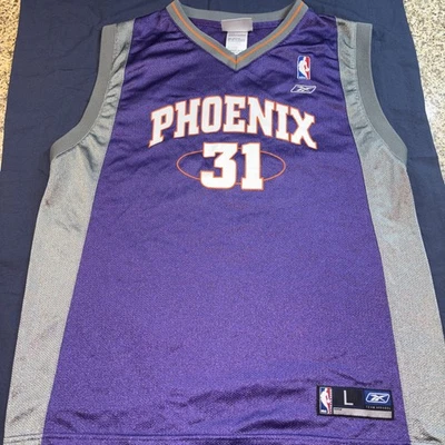 Camiseta deportiva Reebok Suns Shawn Marion niños talla grande púrpura baloncesto NBA Foto 1 de 4