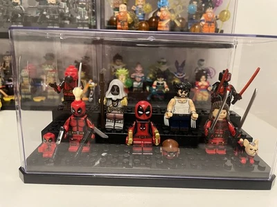 Custom Deadpool & Wolverine Mini Figures Brand New With Display Case