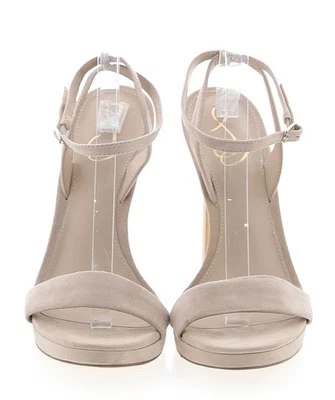 Sandália Sam Edelman Jade Cappuccino Camurça Tamanho 7 NOVA na Caixa - Imagem 1 de 4