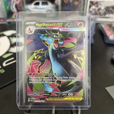 Full Art Mega Charizard X EX  Holofoil 109/094 Phantasmal Flames IR NM - Image 1 of 3