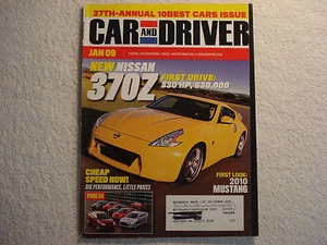 Auto und Fahrer Januar 2009 Mustang, Nissan, Acura, VW, Toyota, Hyundai, Honda, Subaru - Bild 1 von 1