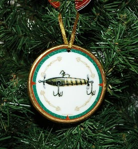 Vintage, Antique Looking Fishing Lure Christmas Ornament - Picture 1 of 1