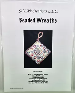 "Beaded Wreaths" counted needlepoint pattern SHEAR Creations - Picture 1 of 2