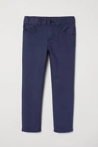 Toddler Boys Twill Pants Dark Blue Size 1 -2 Years - Picture 1 of 2