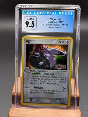 2007 Pokemon EX Power Keepers Vigoroth Reverse Holo #41 CGC Gem Mint 9.5/10 - Image 1 of 2