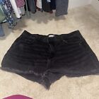 Loft Cut Off Black Shorts Size 14/32