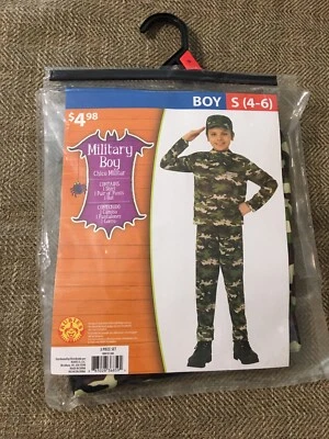 Walmart Rubie’s Military Boy Camouflage Halloween Costume Size Small 4-6 - Image 1 of 4