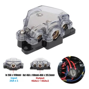 Premium Quality Car Audio Amp Distribution Block 1 In 3 Out for Amplifiers - Picture 1 of 8
