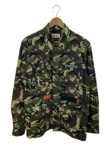AAPE By A BATHING APE Military Shirt Jacket/4 Pockets Size L Cotton/Khk  #DL 17B - Picture 1 of 5