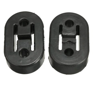 Soporte de montaje universal para silenciador de escape de coche de poliuretano negro de 8 mm 2 piezas - Imagen 1 de 12