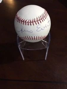 Chris Evert, "Autographed" (JSA / Witness) Official MLB Baseball (Full Name) - Picture 1 of 2